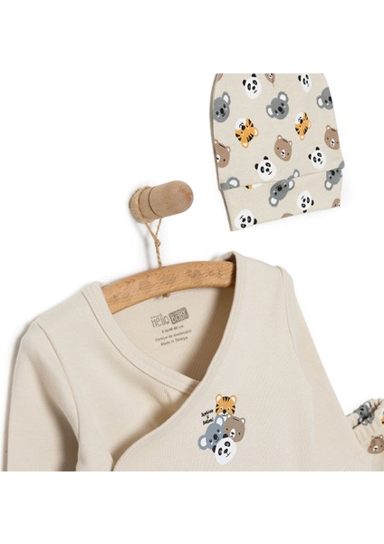 Yenidoğan Zıbın-Şapka-Patikli Alt 3lü Set Erkek Bebek modelleri