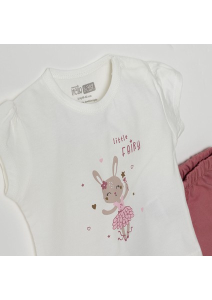 Baskılı 2 Ip Yenidoğan Kız Tshirt-Şort Kız Bebek fiyatları