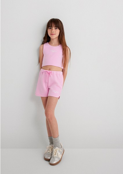 Mavi Club Baskılı Pembe Şort 7410008-70973