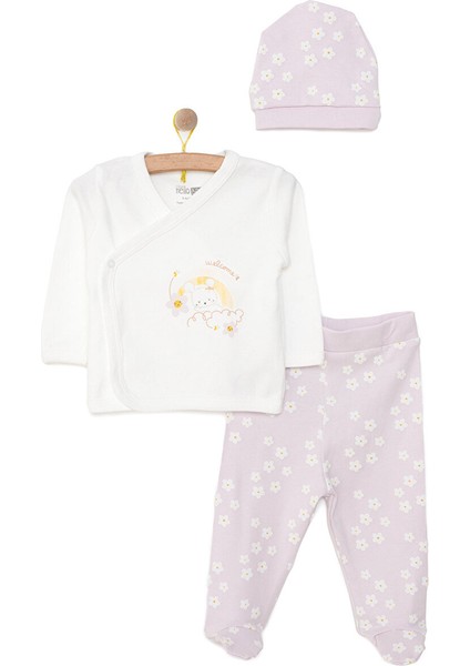 Kız Zıbın-Şapka-Patikli Alt Kız Bebek