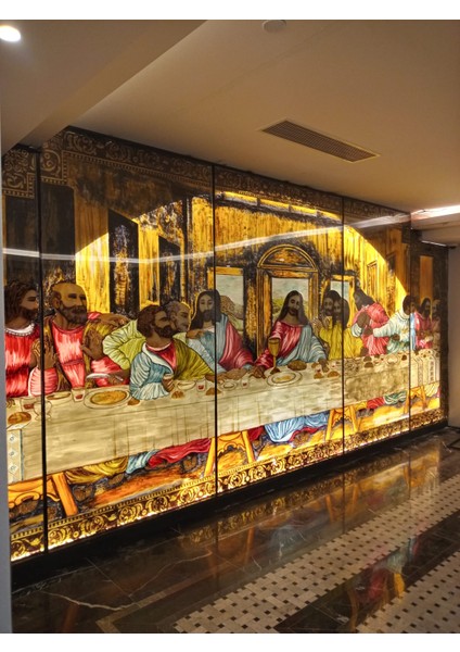 Kurşun Vitray Tablo Hz.isa'nın Son Akşam Yemeği fiyatları
