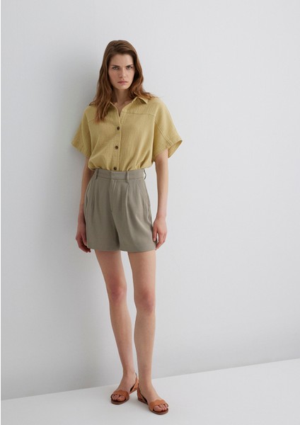 Lux Touch Tencel Tm Gri Lyocell Şort 1410163-70352 modelleri