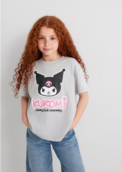 Kuromi Baskılı Gri Tişört 7610379-70075 fiyatları