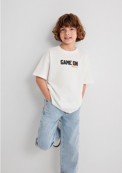 Baskılı Ekru Tişört 6610354-70057 fiyatları