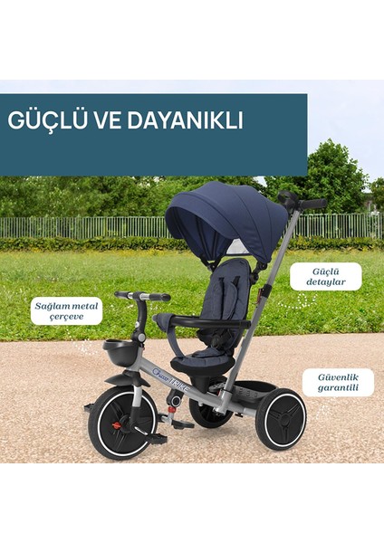 4 In 1 Katlanabilir Üç Tekerlekli Ebeveyn Kontrollü Bisiklet modelleri