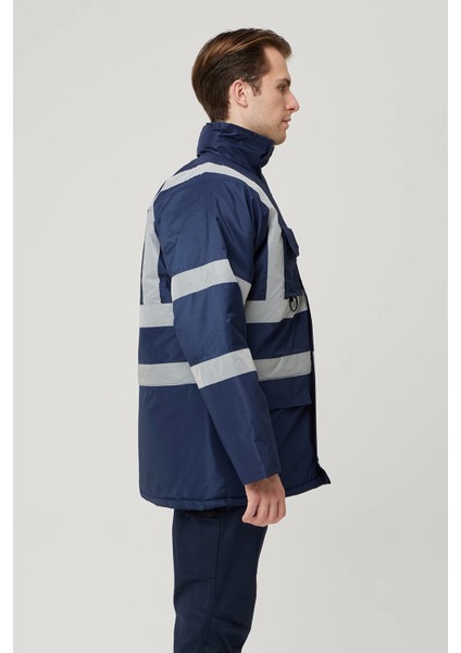 Salix Oxford Reflektörlü Iş Güvenliği Parkası - Su ve Rüzgar Geçirmez, Soğuk Havalara Dayanıklı Mont modelleri