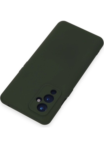 One Plus 9 Kılıf Nano Içi Kadife Silikon - Koyu Yeşil Drstr modelleri
