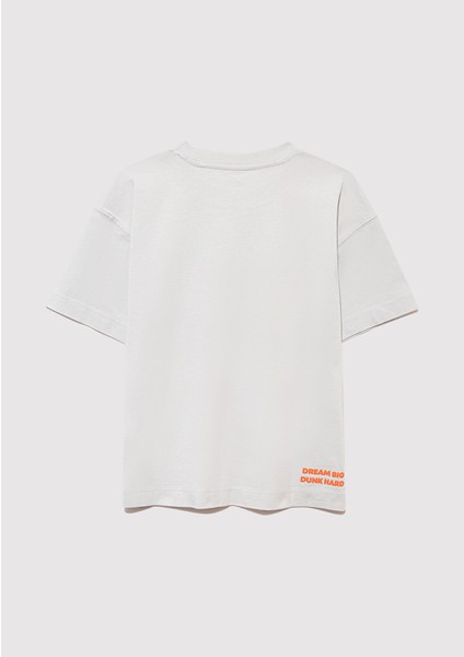 Baskılı Gri Tişört 6610355-90782 fırsatları