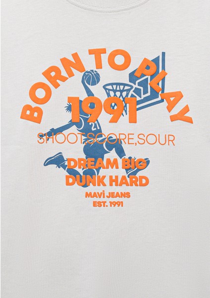 Baskılı Gri Tişört 6610355-90782 indirimleri