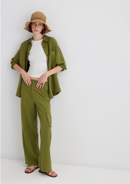 Yeşil Pantolon 1011079-71862 modelleri