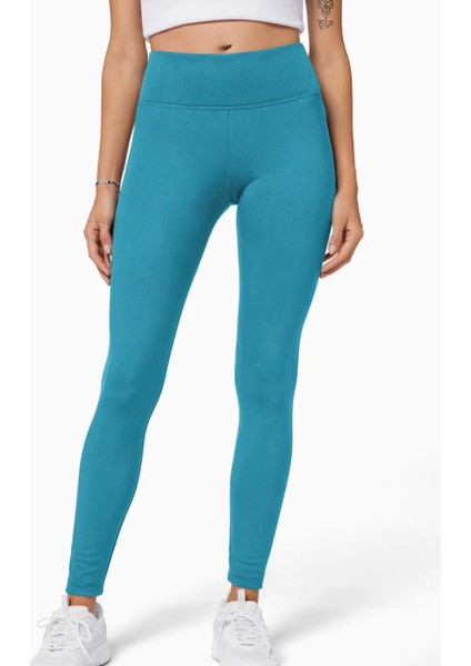 Kadın Yüksek Bel Toparlayıcı Esnek Tayt Spor, Yoga, Koşu ve Günlük Scuba Kumaş Tayt