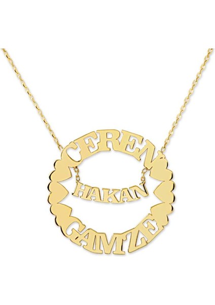 Aşk Isim Kolye Gümüş Kişiye Özel