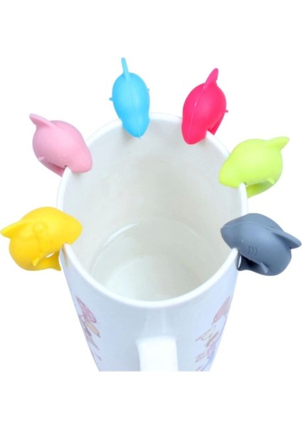 Silikon Köpek Baliği Kupa Belirteci modelleri