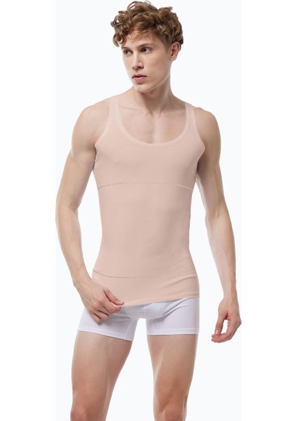 Erkek Görünmez Korse Atlet Ten Rengi Göbek Toparlayıcı Iz Yapmayan Modal Korse Atlet 042 fiyatları