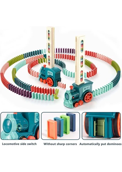 Domino Taşı Dizen Tren Pilli Sesli Işıklı Hareketli Eğitici Tren Oyunu modelleri