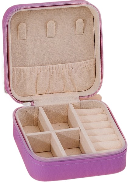 Basit Taşınabilir Mücevher Kutusu Düzenleyici, Çevirmeli Kapaklı, Taşıması Kolay (Yurt Dışından)