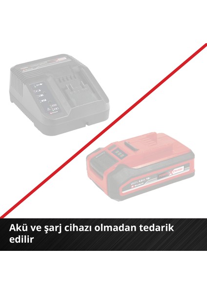 Akülü Avuç Taşlama TC-AG 18/115 Li-Solo Power X-Change (18 V, 115 mm Disk Çapı, 28 mm Kesme Derinliği, Softstart, Kesme Diski Dahil Değil, Akü dahil değildir) [Enerji Sınıfı A+] - 4431130