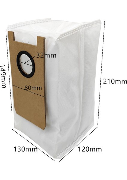 Uwant U200 / U200 Pro Robot Süpürge Toz Torbası Aksesuarları Yedek Parça Takımı Yedek Parça Takımı (Yurt Dışından) fırsatları