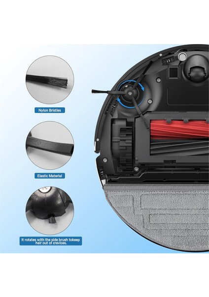 Roborock S8 Pro Ultra Robot Süpürge Ana Yan Fırça Hepa Filtreler Paspas Bezi Pedler Toz Torbaları Aksesuar Seti (Yurt Dışından) fırsatları