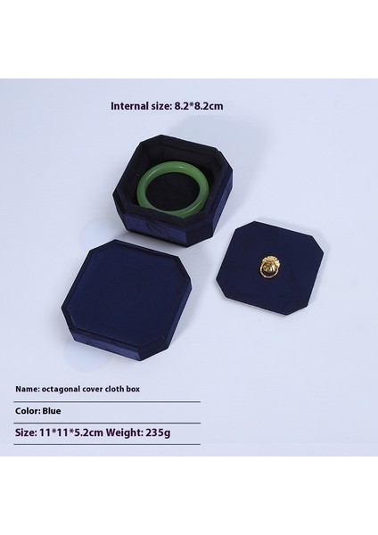 Sekizgen Cennet ve Dünya Örtüsü Bez Kutusu Bilezik Kutusu Oyun Yeşim Dize Saklama Kutusu Ambalaj Kutusu (Yurt Dışından)
