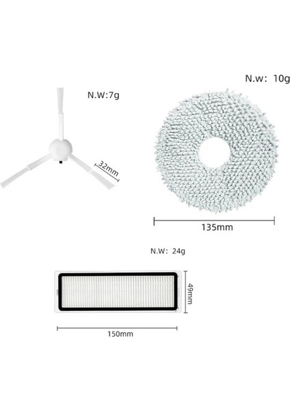 Xiaomi Mijia Omni B101CN All-In-One / Dreame L10S Ultra / Dreame S10/ S10 Pro Elektrikli Süpürge Parçaları Aksesuarları (Yurt Dışından) indirimleri