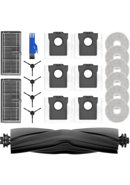 Dreame L10S Pro Ultra/ L10 Ultra Robot Süpürge Ana Yan Fırça Hepa Filtre Paspas Bezi Toz Torbaları Yedek Parçaları (Yurt Dışından)