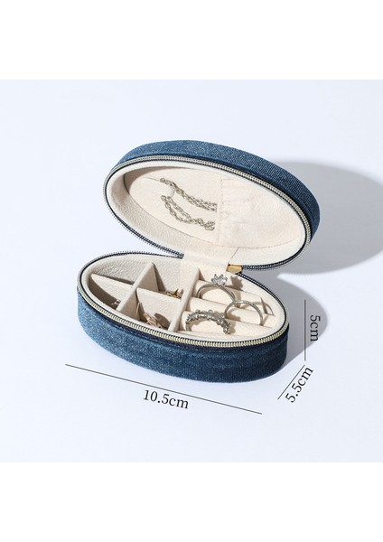 Oval Kadife Mücevher Ambalaj Kutusu Mücevher Saklama (Yurt Dışından)