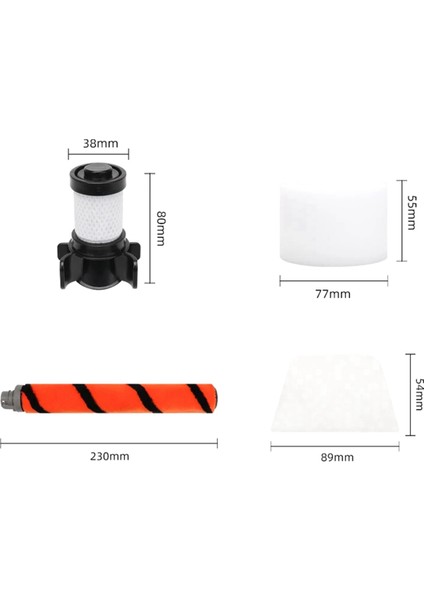 Shark X30 X40 F60F80 IF100 HV390 IF200 IC205 Elektrikli Süpürge Ana Fırça Hepa Filtre Aksesuarları Yedek Parçalar (Yurt Dışından) fiyatları