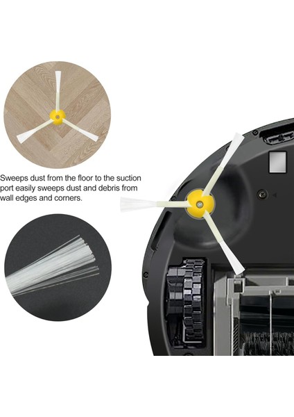 Irobot Roomba 600 Serisi 675 690 692 694 610 670 Serisi Robot Süpürge Filtre Kenar Süpürme Fırçaları Için Yedek Parçalar (Yurt Dışından) fiyatları