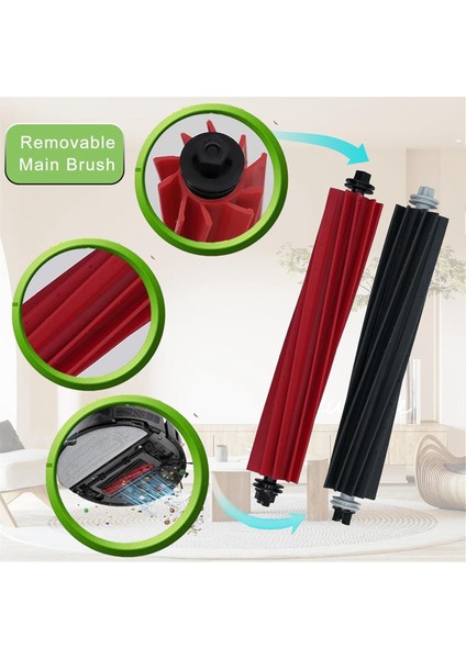 Roborock S8 Pro Ultra S8+ Robot Süpürge Yedek Parçaları Ana Yan Fırçalar Paspas Bezleri Hepa Filtreler Toz Torbaları Aksesuarlar (Yurt Dışından) modelleri