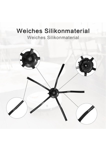 Roborock S7 Maxv Ultra/s7 Pro Ultra/s7 Max Ultra Robot Süpürge Ana Yan Fırça Hepa Filtre Yedek Parçaları (Yurt Dışından) modelleri