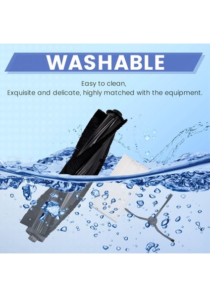 Midea W20/W20 Pro / Eureka J20 Robot Süpürge Için 13 Adet Değiştirilebilir Parçalar Ana Yan Fırça Hepa Filtre Toz Torbası (Yurt Dışından) fırsatları