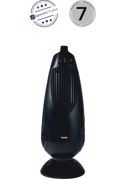 Teos Plus Siyah Kule Tipi Uzaktan Kumandalı Vantilatör 90W
