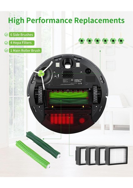 Irobot Roomba E&ı&j Serisi, I7+ I3 I3+ I4 I4+ I6 I6+ J7 J7+ I8 I8 Elektrikli Süpürge Için Yedek Parçalar Aksesuarlar (Yurt Dışından) fırsatları