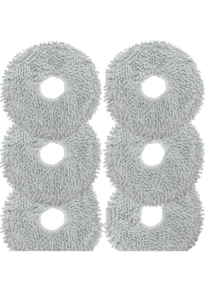 Dreame L10S ULTRA/L10 Ultra Robot Süpürge Parçaları Için 6 Adet Mop Bezi Pedleri Yedekleri Yeniden Kullanılabilir Islak Paspas Pedleri (Yurt Dışından)