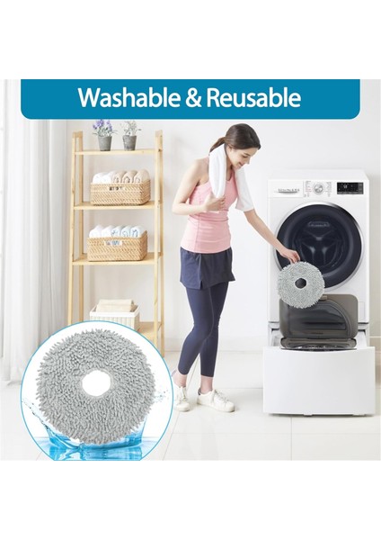 Dreame L10S ULTRA/L10 Ultra Robot Süpürge Parçaları Için 6 Adet Mop Bezi Pedleri Yedekleri Yeniden Kullanılabilir Islak Paspas Pedleri (Yurt Dışından) fiyatları