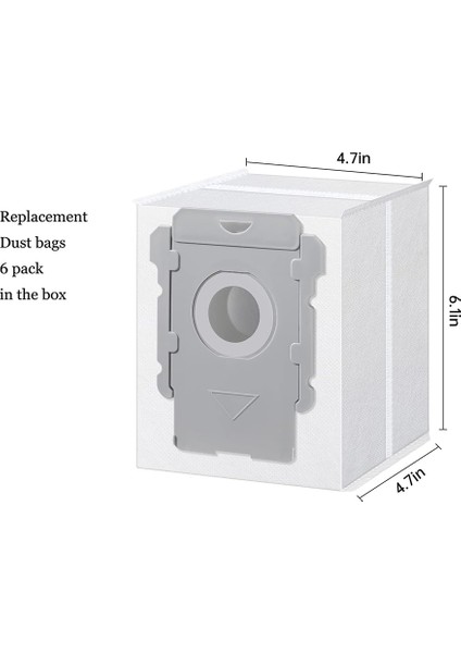 Irobot Roomba Combo I5+J5+ Robot Süpürge Için Aksesuar Seti - Fırça Silindirleri Hepa Filtreleri Paspas Pedleri Yan Fırça Toz Torbaları (Yurt Dışından) indirimleri