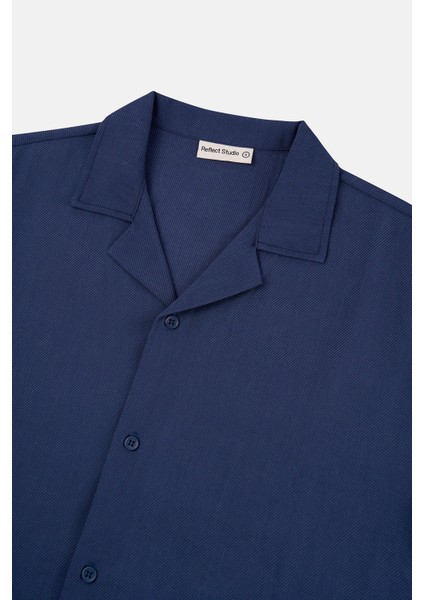 Basic Tencel™ Kısakollu Gömlek - Lacivert fiyatları