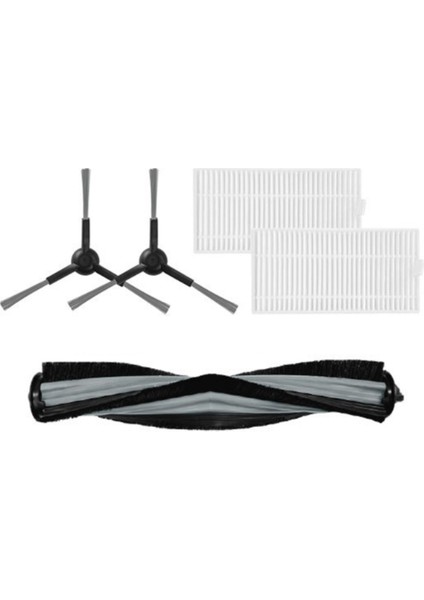 Vıomı Alpha 2 Pro / V5 Pro / V5 VXVC15-JCB-1 VXVC16-JC VXVC23 Robot Süpürgeler Için 5 Adet Temizleyici Parçası Ana Yan Fırça Filtresi (Yurt Dışından)
