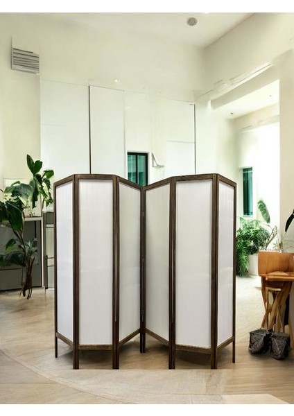 Paravan Seperatör 6 Kanatlı En 300CM Yükseklik 160CM Su Geçirmez Arkası Görünmez Özel Kumaş