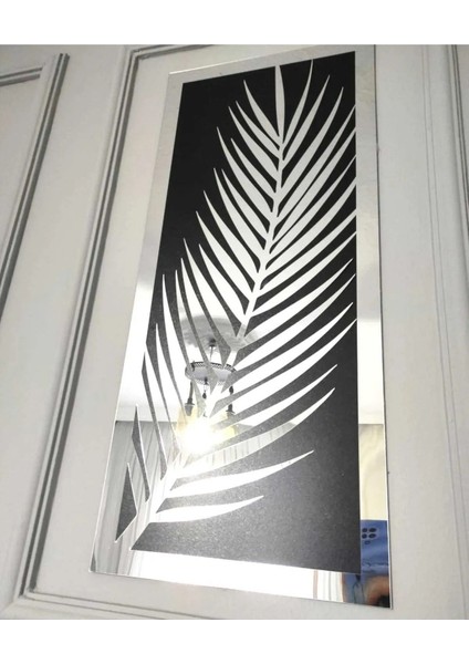 3 Parçalı Akrilik Pleksi Aynalı Palmiye Yapraklı ve Roma Tarzı Duvar Saati Seti indirimleri