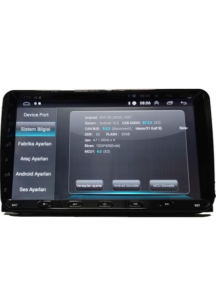 Volkswagen Universal 9 Inch 4-64 fırsatları