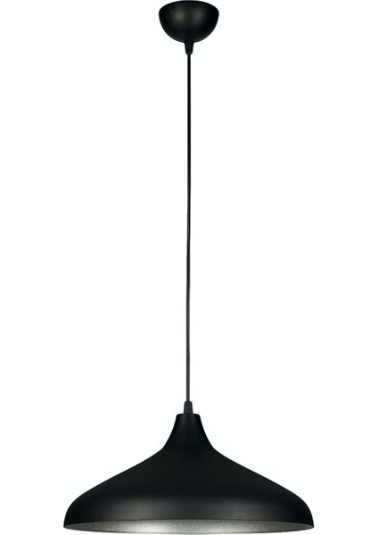 Nil Siyah Içi Gümüş Renk Özel Tasarım Modern Dekoratif Sarkıt Cafe - Mutfak Tekli Avize fırsatları