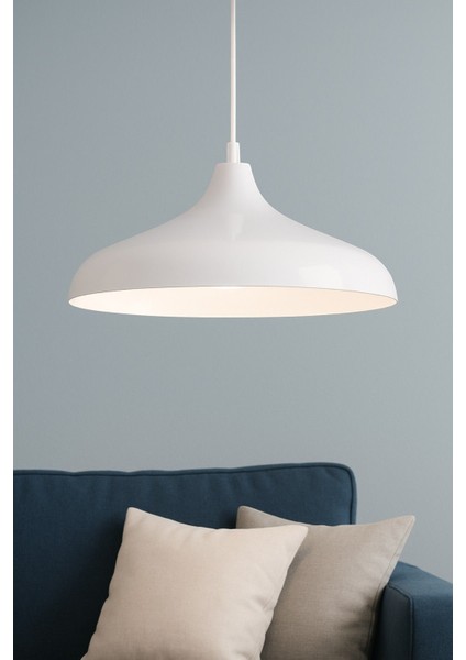 Nil Beyaz Renk Özel Tasarım Modern Dekoratif Sarkıt Cafe - Mutfak Tekli Avize modelleri