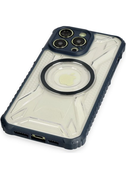 Iphone 12 Pro Kılıf Prag Magneticsafe Kapak - Lacivert Drstr