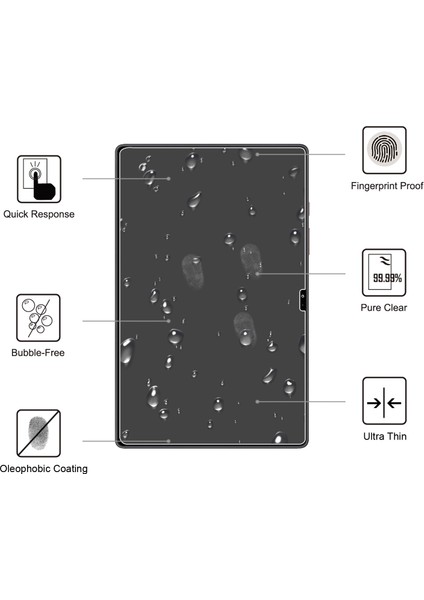 Samsung Galaxy Tab A8 10.5(2021)/A8 10.5(2022)ESNEK Şeffaf Tpu Güçlendirilmiş Köşe Telefon Kılıfı Temperli Cam Ekran Koruyucu ile (Yurt Dışından) fiyatları