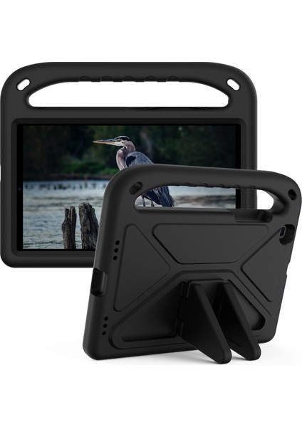 Kickstand Sap Tasarımı Düşmeye Dayanıklı Eva Tablet Kılıfı Samsung Galaxy Tab A 8.0 Wi-Fi (2019)SM-T290/TAB A 8.0 Lte (2019)SM-T295-SIYAH (Yurt Dışından)
