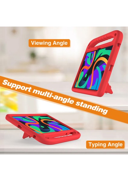 Lenovo Tab M11/XIAOXIN Pad 11 2024 Kılıf Eva Saplı Ayaklı Tablet Kılıfı-Kırmızı (Yurt Dışından) modelleri