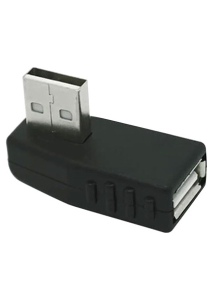 USB 2.0 Doksan Derece USB 2.0 L Tipi Dişi Erkek Çevirici 2'li Set
