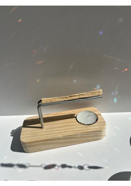 Aventurin Hediye Kutusu 4 - Doğal Taş Sun Catcher, Mum, Palo Santo ve Palo Santo Tütsülük fırsatları